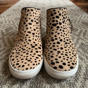 ZIA CROWN VINTAGE MID-TOP CALF HAIR LEOPARD SNEAKER 7